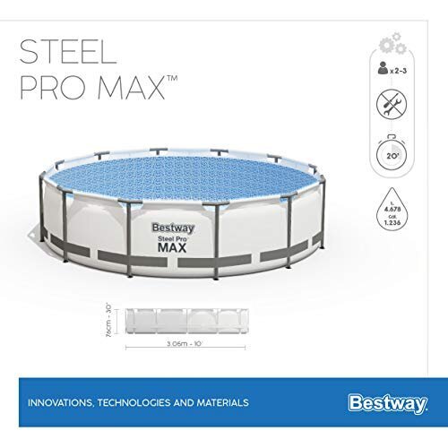 Baseino rinkinys Bestway Steel Pro Max 56408, 305x305x76 cm kaina ir informacija | Baseinai | pigu.lt