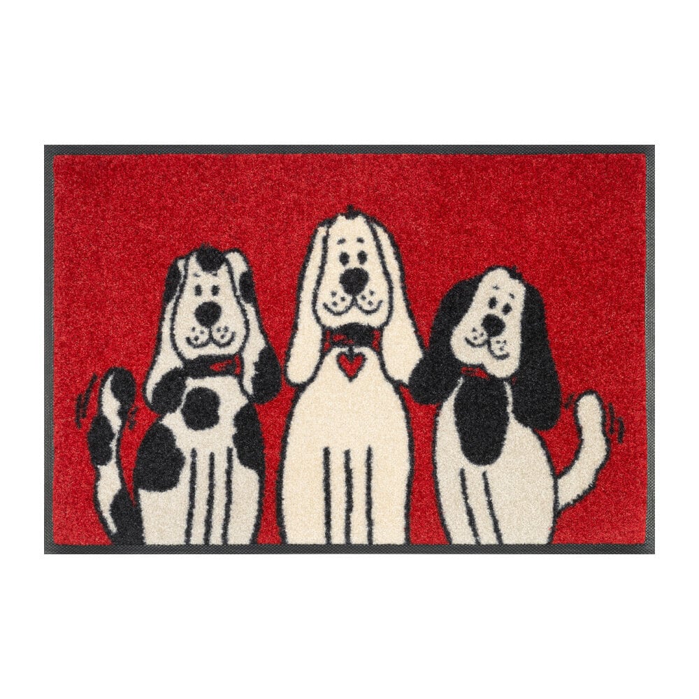Kleen-Tex durų kilimėlis Three Dogs 50x75 cm цена и информация | Durų kilimėliai | pigu.lt