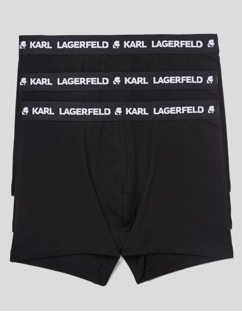Karl Lagerfeld trumpikės vyrams Logo 211M2102 545003396, juodos, 3vnt. kaina ir informacija | Trumpikės | pigu.lt