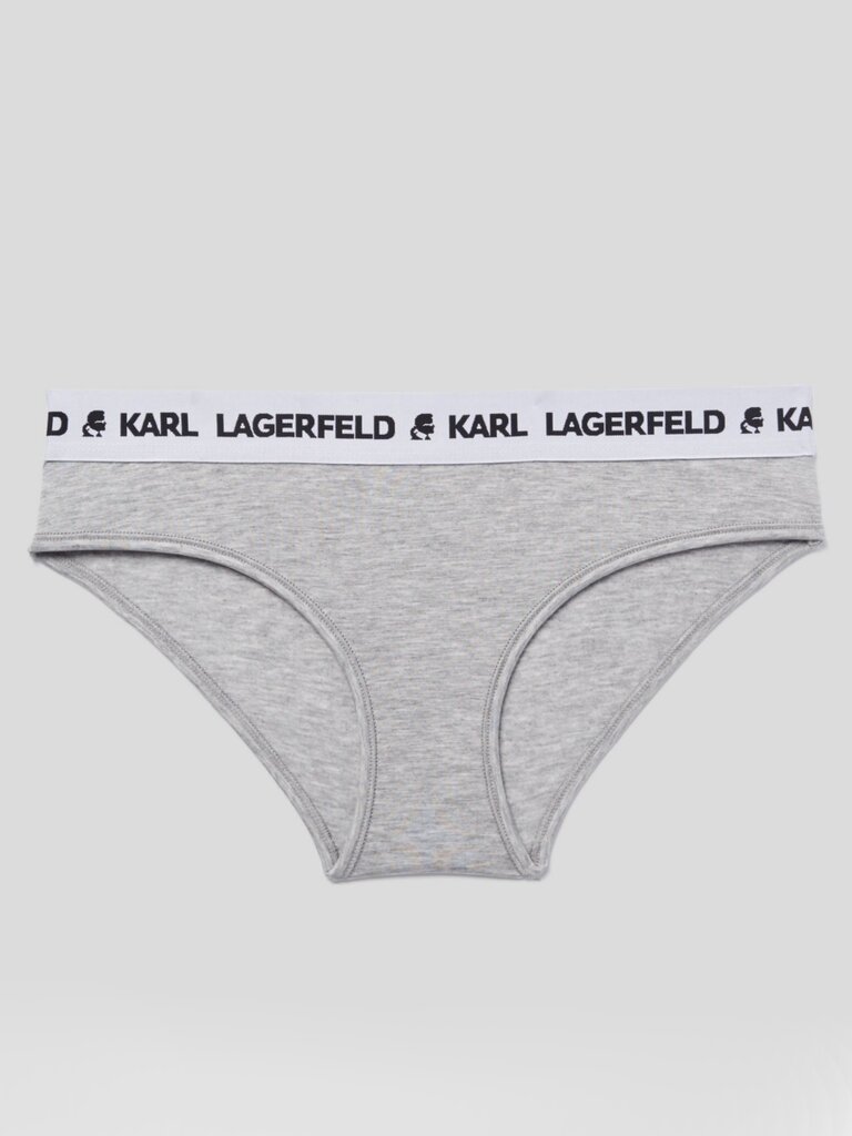 Karl Lagerfeld kelnaitės moterims Logo Hipster Brief 545004779, pilkos kaina ir informacija | Kelnaitės | pigu.lt