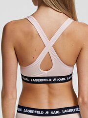Karl Lagerfeld liemenėlė moterims Logo Padded 245656962, rožinė kaina ir informacija | Liemenėlės | pigu.lt