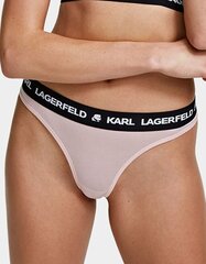 Karl Lagerfeld kelnaitės moterims Logo Thong 545656968, rožinės kaina ir informacija | Karl Lagerfeld Moterims | pigu.lt