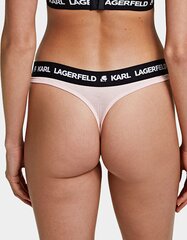 Karl Lagerfeld kelnaitės moterims Logo Thong 545656968, rožinės kaina ir informacija | Karl Lagerfeld Moterims | pigu.lt