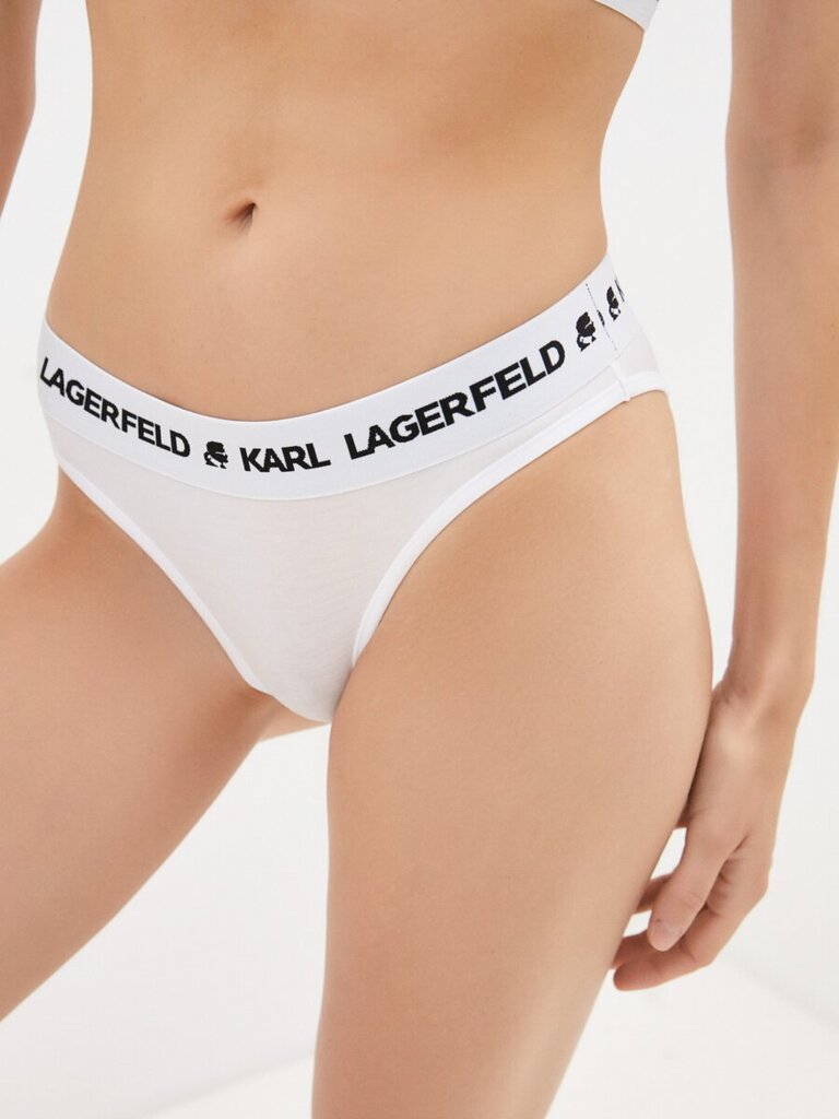Karl Lagerfeld kelnaitės moterims Logo Brief 545656975, baltos kaina ir informacija | Kelnaitės | pigu.lt