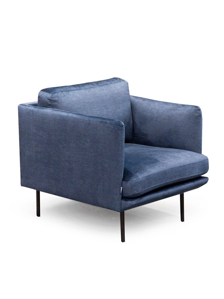 Fotelis Bellus Slim 356380/010, mėlynas kaina ir informacija | Svetainės foteliai | pigu.lt