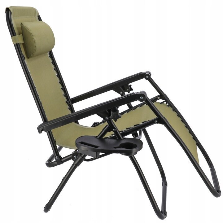 Lauko kėdė-gultas Fluxar home GL0040, žalia kaina ir informacija | Lauko kėdės, foteliai, pufai | pigu.lt
