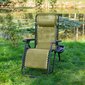 Lauko kėdė-gultas Fluxar home GL0040, žalia kaina ir informacija | Lauko kėdės, foteliai, pufai | pigu.lt