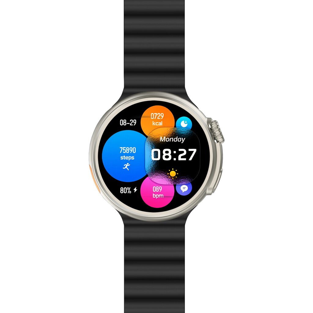 Yaxo Oxnard Titanium Black kaina ir informacija | Išmanieji laikrodžiai (smartwatch) | pigu.lt