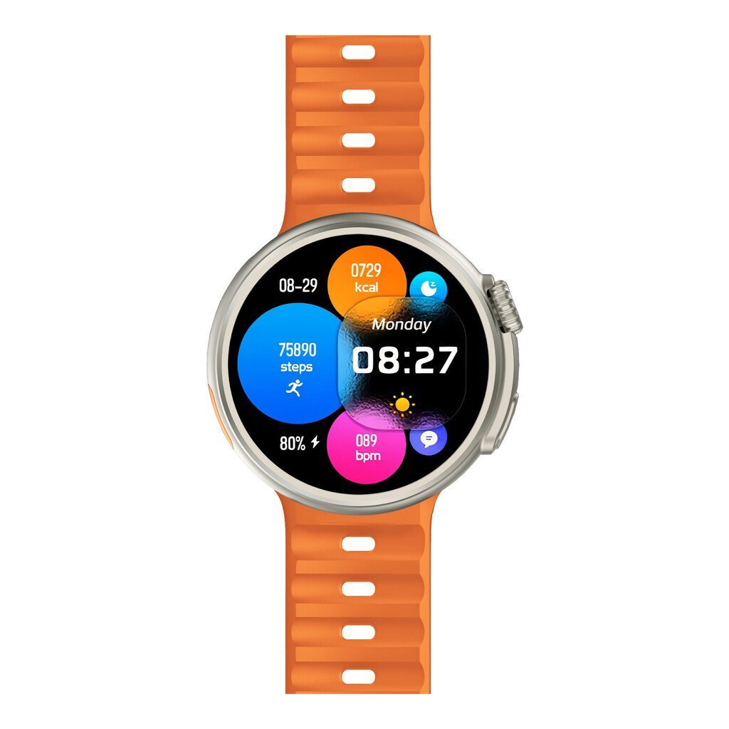 Yaxo Oxnard Titanium Black kaina ir informacija | Išmanieji laikrodžiai (smartwatch) | pigu.lt