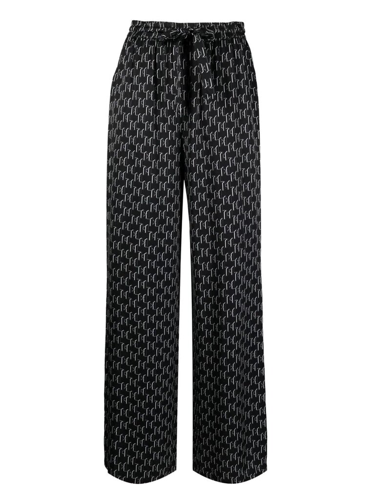 Karl Lagerfeld pižama moterims Monogram 545009664, juoda цена и информация | Naktiniai, pižamos moterims | pigu.lt