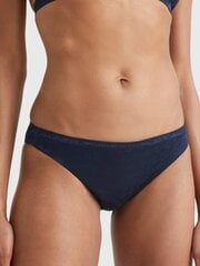 Tommy Hilfiger kelnaitės moterims TH Monogram Jacquard Satin Bikini Desert Sky 545661731, juodos kaina ir informacija | Kelnaitės | pigu.lt