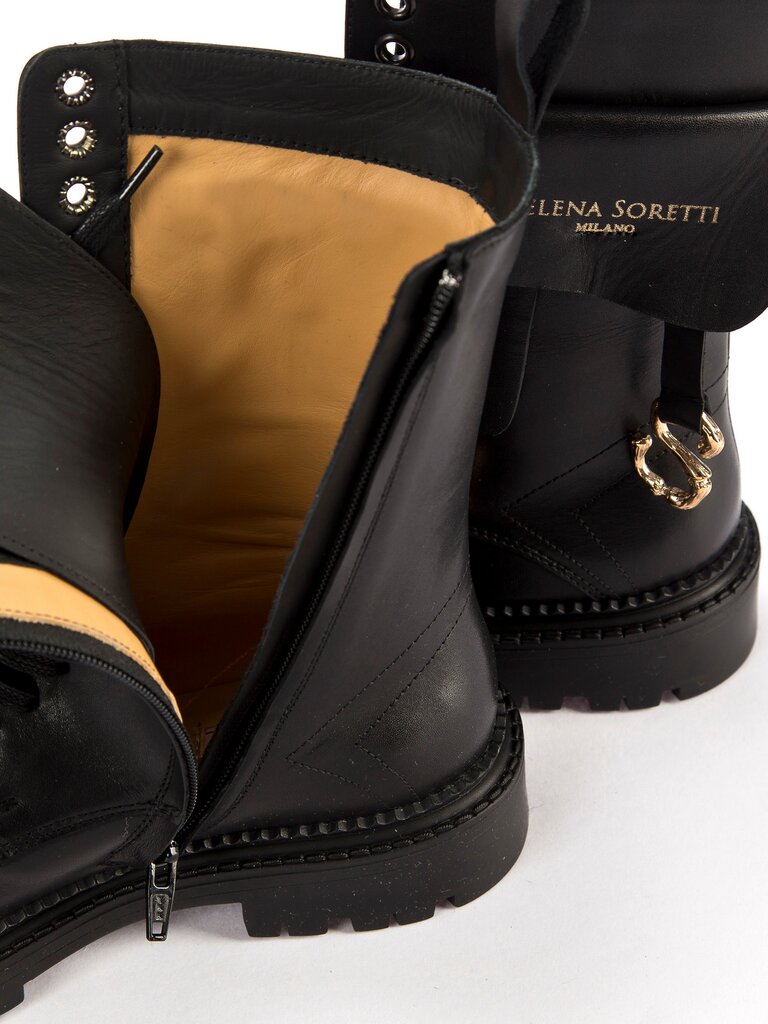 Auliniai batai moterims Helena Sorreti 573266448, juodi kaina ir informacija | Aulinukai, ilgaauliai batai moterims | pigu.lt