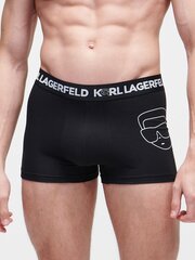 Karl Lagerfeld trumpikės vyrams Premium Ikonik 2.0 Trunk 230M2103 545009701, juodos/baltos, 3vnt. kaina ir informacija | Trumpikės | pigu.lt