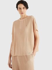 Майка Tommy Hilfiger, Pleated Short Sleeve Misty Blush цена и информация | Футболка женская | pigu.lt