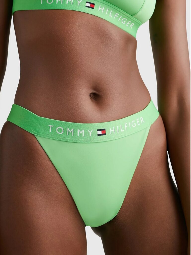 Tommy Hilfiger bikini kelnaitės moterims Wb Cheeky Spring 545663425, žalios kaina ir informacija | Maudymosi kostiumėliai | pigu.lt