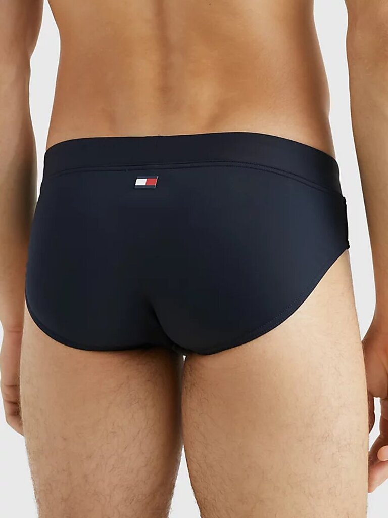 Tommy Hilfiger maudymosi glaudės vyrams Signature Tape Brief Desert Sky UM0UM02748DW5, mėlynos цена и информация | Maudymosi šortai, glaudės | pigu.lt