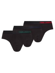 Трусы Karl Lagerfeld Hip Logo Brief (Pack Of 3) цена и информация | Мужские трусы | pigu.lt