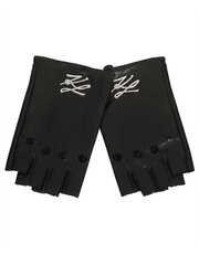 Pirštinės Karl Lagerfeld K/Autograph Fingerless Black 231W3601 545010782 L kaina ir informacija | Moteriškos pirštinės | pigu.lt