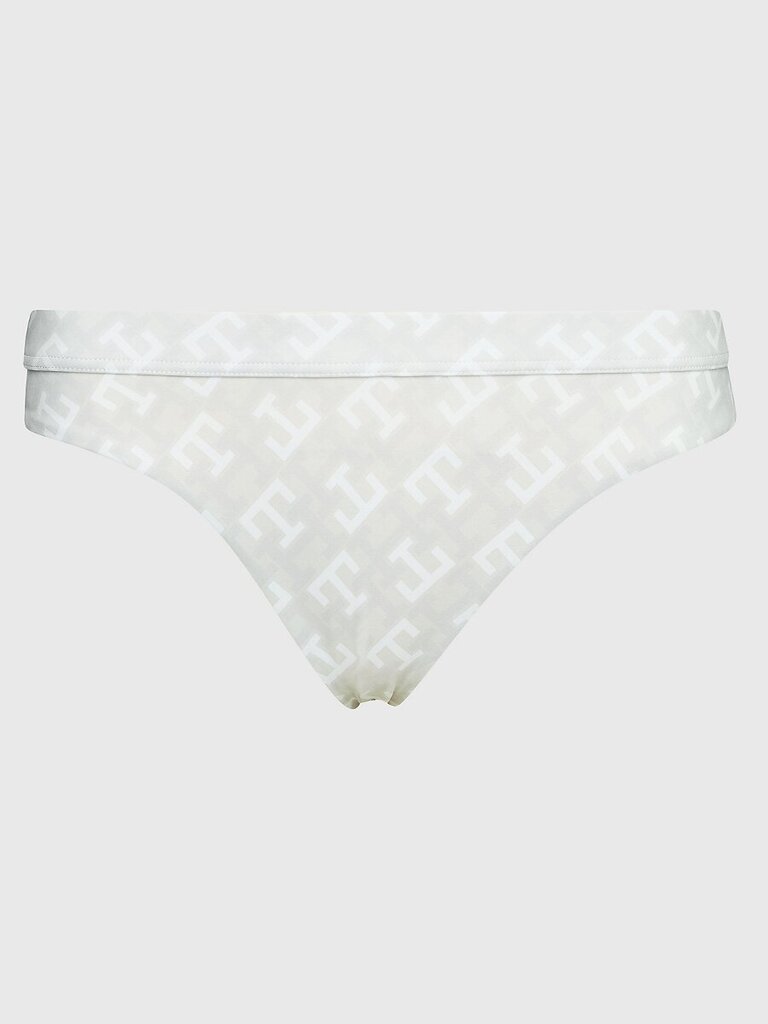 Tommy Hilfiger bikini kelnaitės moterims TH Monogram Print 545664355, baltos kaina ir informacija | Maudymosi kostiumėliai | pigu.lt