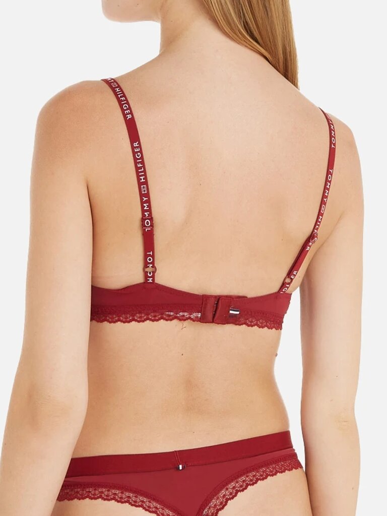 Tommy Hilfiger liemenėlė moterims Demi-Bra Rouge 545664262, raudona цена и информация | Liemenėlės | pigu.lt