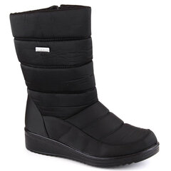 Aulinukai moterims EVE436B, juodi kaina ir informacija | Aulinukai, ilgaauliai batai moterims | pigu.lt
