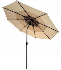 Зонт уличный Carruzzo, песочный цена и информация | Зонты, маркизы, стойки | pigu.lt