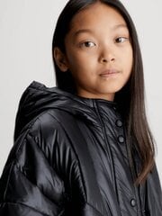 Calvin Klein striukė mergaitėms IG0IG02238BEH 520883258, juoda kaina ir informacija | Striukės, paltai mergaitėms | pigu.lt
