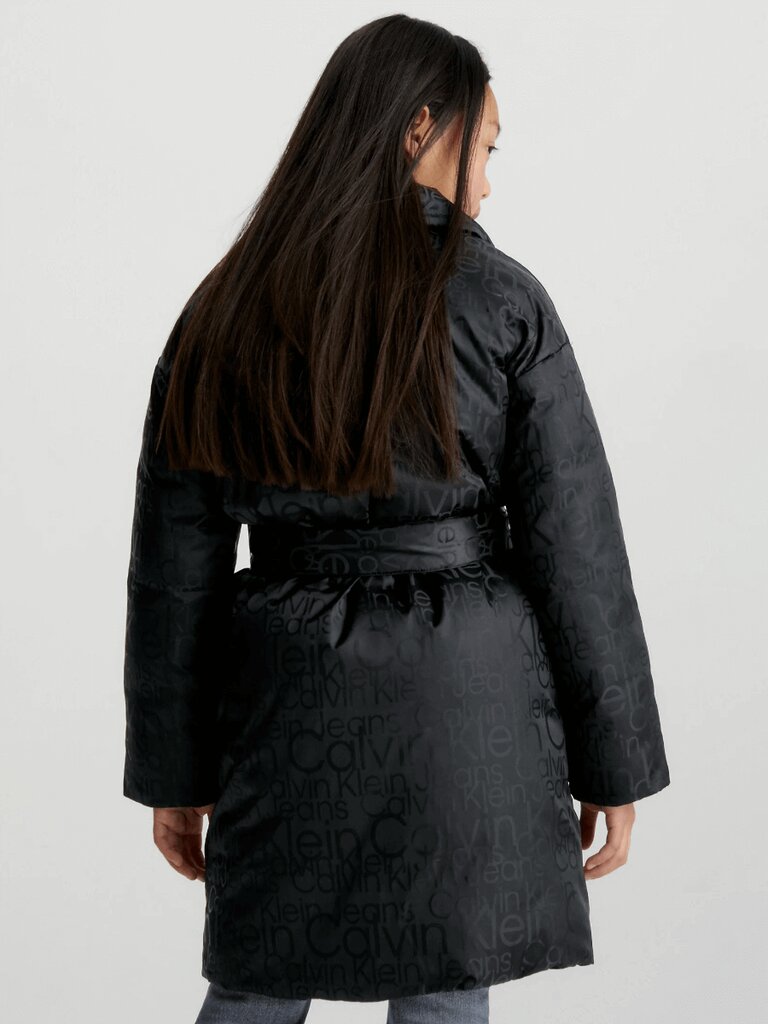 Calvin Klein striukė mergaitėms IG0IG02247BEH 520883273, juoda kaina ir informacija | Striukės, paltai mergaitėms | pigu.lt