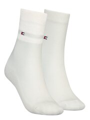 Носки женские Tommy Hilfiger, белые, 2 шт. цена и информация | Женские носки | pigu.lt
