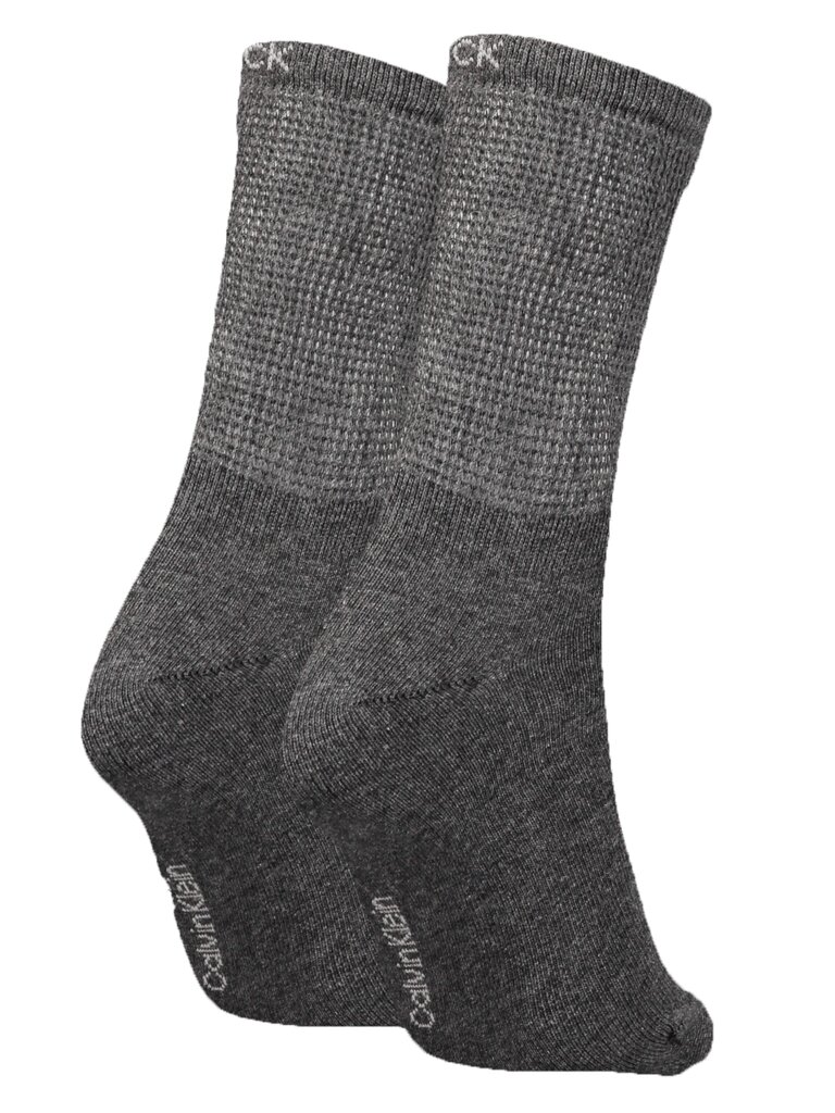 Kojinės moterims Calvin Clein, pilkos, 2 poros kaina ir informacija | Moteriškos kojinės | pigu.lt