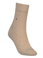 Kojinės moterims Tommy Hilfiger, smėlio spalvos kaina ir informacija | Moteriškos kojinės | pigu.lt
