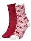 Kojinės moterims Tommy Hilfiger, įairių spalvų, 2 poros цена и информация | Moteriškos kojinės | pigu.lt