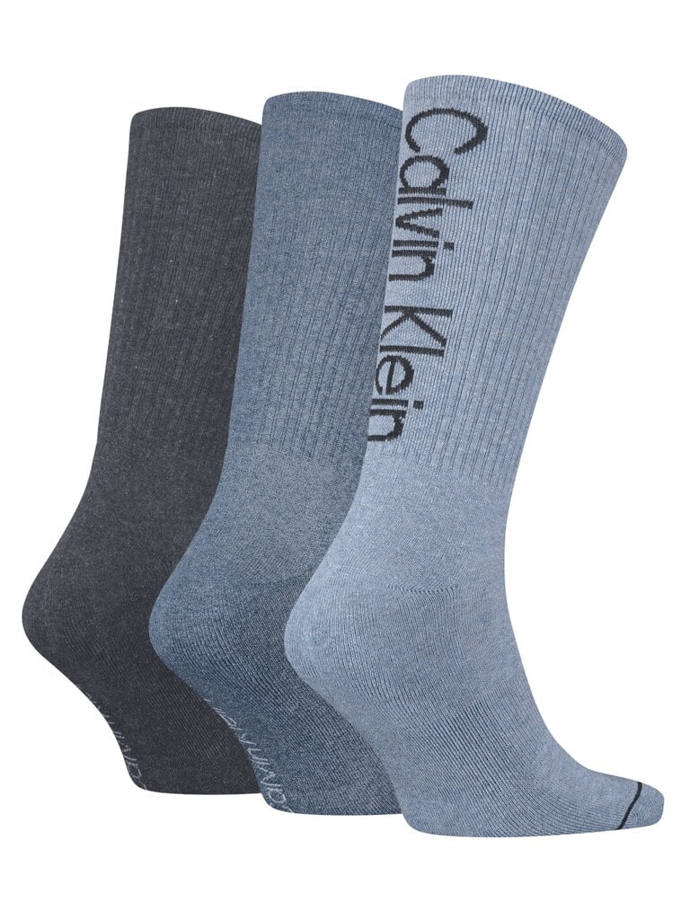 Calvin Klein kojinės vyrams 701218725-004, mėlynos, 3 poros цена и информация | Vyriškos kojinės | pigu.lt