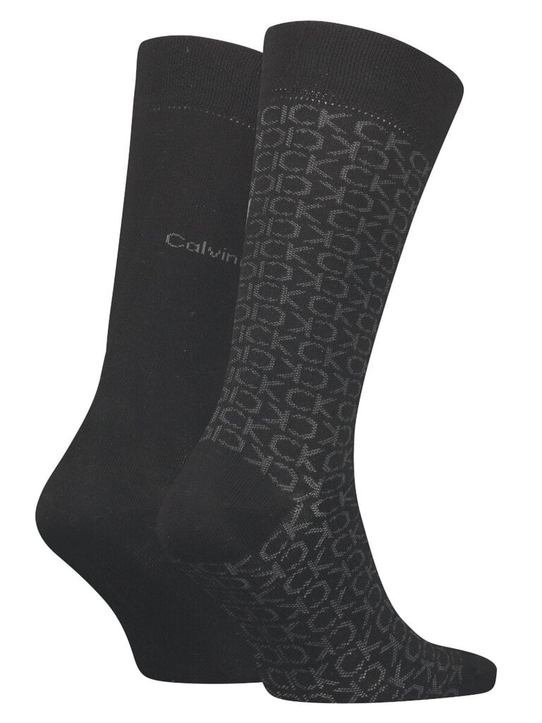 Calvin Klein kojinės vyrams 701224111-001, juodos, 2 poros цена и информация | Vyriškos kojinės | pigu.lt