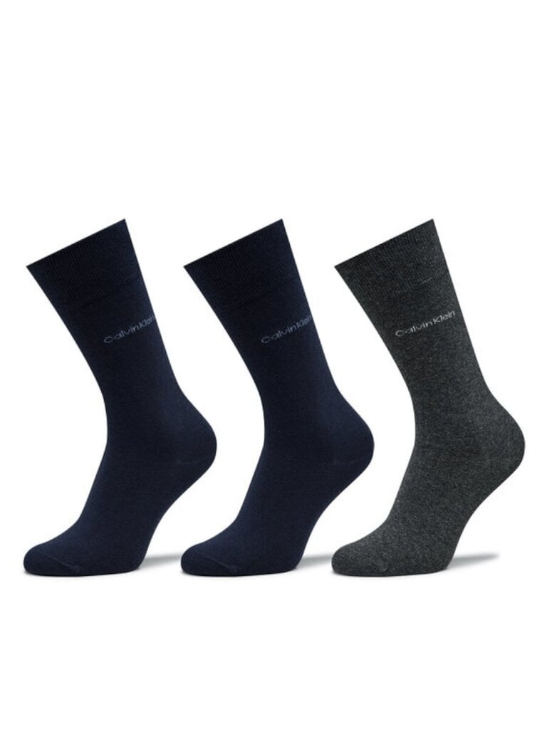 Calvin Klein kojinės vyrams 701226014 004, mėlynos, 3 vnt. цена и информация | Vyriškos kojinės | pigu.lt