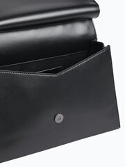 Rankinukas Calvin Klein Metal Edge Shldr Bag Md W/ Flap Black K60K611171BAX 545010497 kaina ir informacija | Moteriškos rankinės | pigu.lt