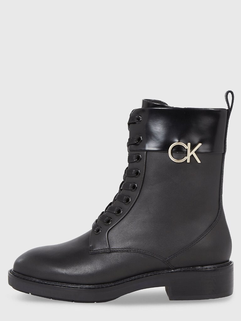 Calvin Klein auliniai batai moterims Rubber Sole Combat 573152066, juodi kaina ir informacija | Aulinukai, ilgaauliai batai moterims | pigu.lt