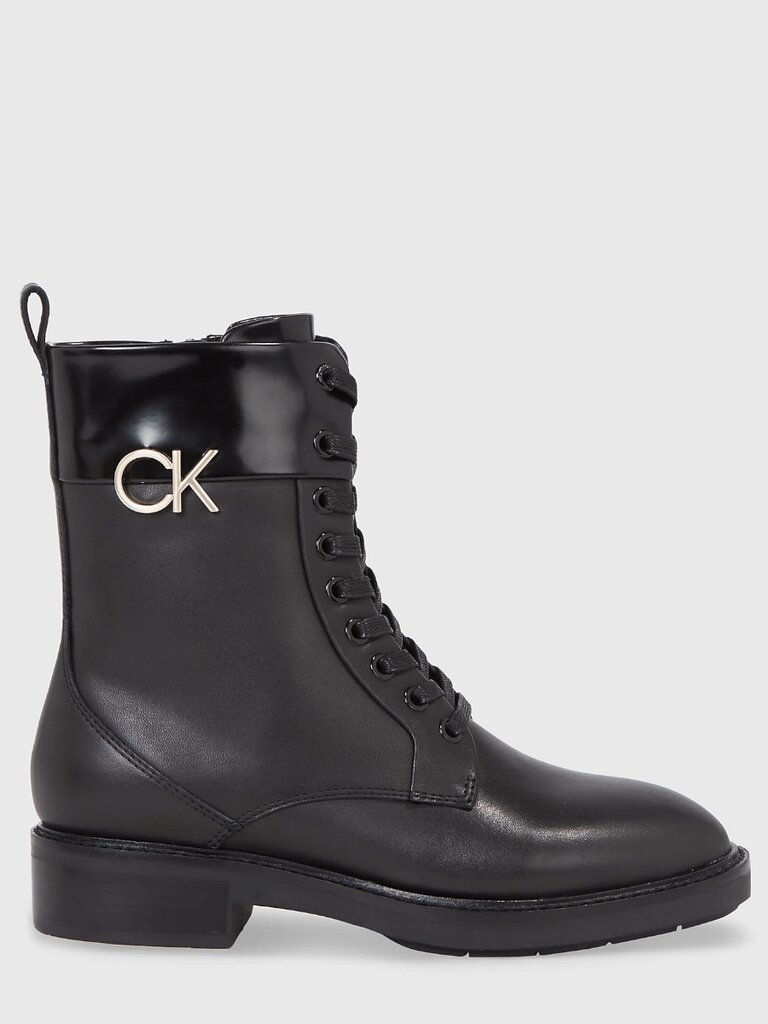 Calvin Klein auliniai batai moterims Rubber Sole Combat 573152066, juodi kaina ir informacija | Aulinukai, ilgaauliai batai moterims | pigu.lt