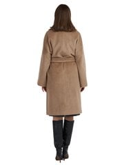 Пальто женское Loriata 2384, коричневое цена и информация | Женские пальто | pigu.lt