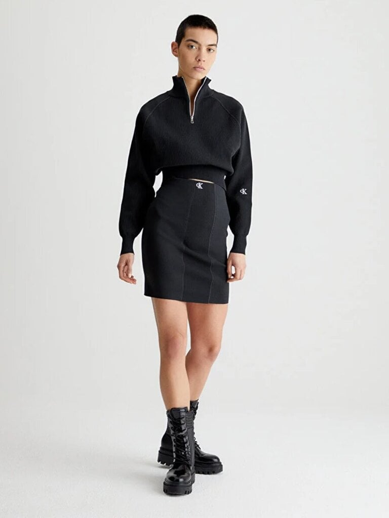 Megztinis moterims Calvin Klein Jeans, juodas цена и информация | Megztiniai moterims | pigu.lt