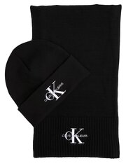 Komplektas Calvin Klein Gifting Logo Black K60K611418BDS 545010423 kaina ir informacija | Skarelės, šalikai moterims | pigu.lt