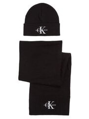 Komplektas Calvin Klein Gifting Logo Black K60K611418BDS 545010423 kaina ir informacija | Skarelės, šalikai moterims | pigu.lt