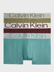 Calvin Klein apatiniai vyrams Low Rise Trunk 000NB3074AGIB, įvairų spalvų, 3vnt. kaina ir informacija | Trumpikės | pigu.lt