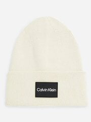 Шапка CALVIN KLEIN Fine Cotton Rib Beanie K50K510986PC4 545010571 цена и информация | Мужские шарфы, шапки, перчатки | pigu.lt