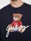 Megztinis vyrams Guess Jeans Eco Max Guess Bear M4RQ34, mėlynas цена и информация | Megztiniai vyrams | pigu.lt