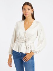 Guess Jeans блузка женская W4RH68 WEFC2 G1O6, белая цена и информация | Женские блузки, рубашки | pigu.lt