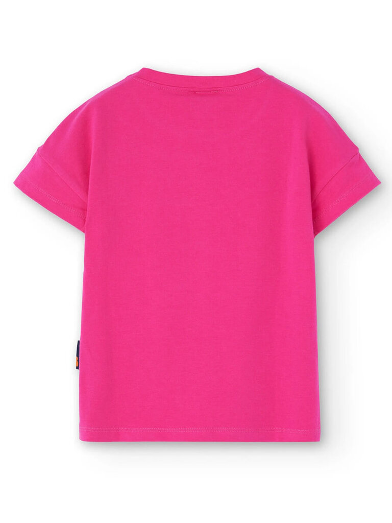 Marškinėliai mergaitėms Boboli Buganvilla 408114 520239199, rožiniai kaina ir informacija | Marškinėliai mergaitėms | pigu.lt