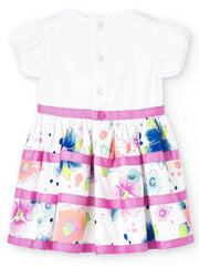 Платье BOBOLI Flower Print White 708195 520239595 цена и информация | Платья для девочек | pigu.lt