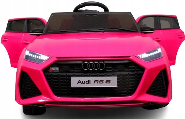 Vienvietis vaikiškas elektromobilis Audi RS6 GT, rožinis kaina ir informacija | Elektromobiliai vaikams | pigu.lt