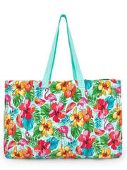Пляжная сумка BOBOLI Flamingo Print Light Blue 828446 520239924 цена и информация | Аксессуары для детей | pigu.lt